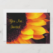 金ヒマワリ招待されられた結婚式です 招待状 (正面)