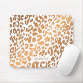 金ヒョウのプリント マウスパッド (マウス)