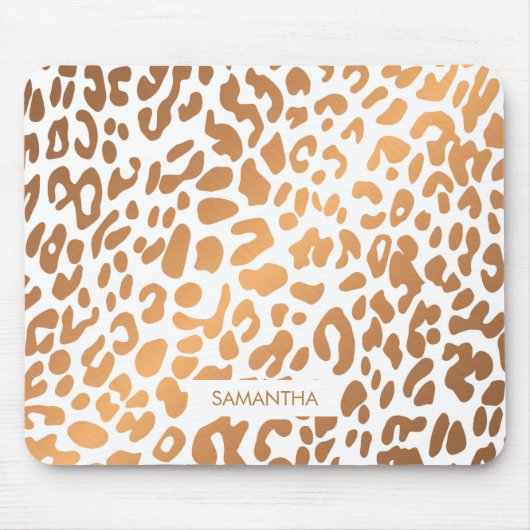 金ヒョウのプリント マウスパッド (正面)