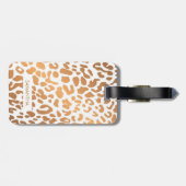 金ヒョウのプリント ラゲッジタグ (裏面横)