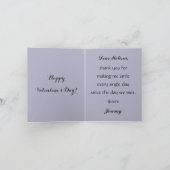 金ビクトリアンのハートとバラ、ヴィンテージ シーズンカード (内部)