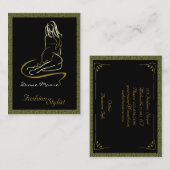 金ファッションのスタイリスト 名刺 (正面/裏面)