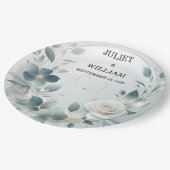 金ファンシー属グラムシャイニーハイエンドシルバー結婚ズ ペーパープレート (アングル)