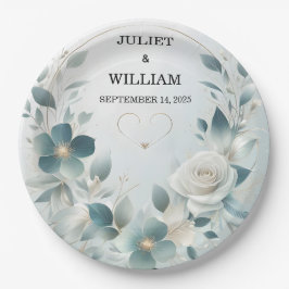 金ファンシー属グラムシャイニーハイエンドシルバー結婚ズ ペーパープレート