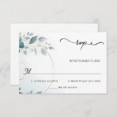 金ファンシー属グラムシャイニーハイエンドシルバー結婚ズ 出欠カード (正面/裏面)