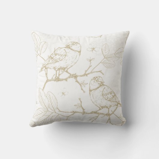 金フィンチ クッション (裏面)