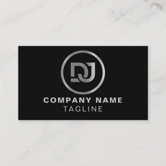 金フェイクモダン属ミニマクールリスト 名刺 (正面)