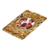 金フェイク中国の彫り枠 マグネット (左側)