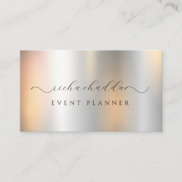 金フェイク属エレガント銀 名刺