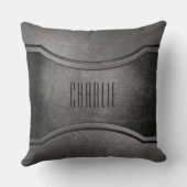 金フェイク属カスタムモノグラム装飾用クッション クッション (裏面)