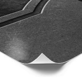 金フェイク属カスタム文字ポスター ポスター (コーナー)