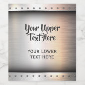 金フェイク属カスタム文字ワインラベル ワインラベル (シングルラベル)