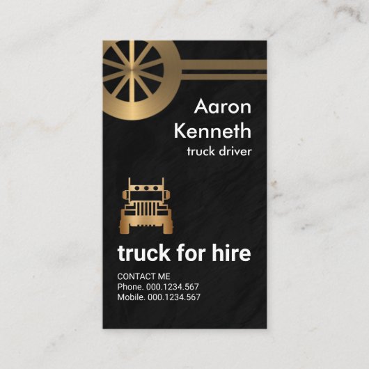 金フェイク属タイヤ下車花こう岩トグランジラック 名刺 (正面)