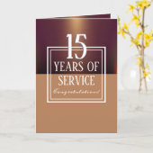 金フェイク属ユニバーサル従業員記念日カード カード (黄色い花)