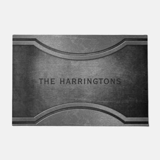 金フェイク属名前をカスタムするドアマット ドアマット (正面)