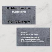 金フェイク属的外観 名刺 (正面/裏面)