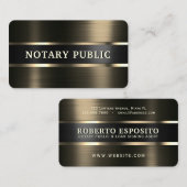 金フェイク属表面組織金ゴールド及び金属ブシン 名刺 (正面/裏面)