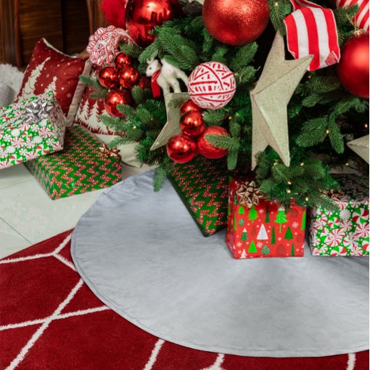 金フェイク属銀グレー勾配 ブラッシュドポリエステルツリースカート