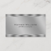 金フェイク属銀QRコード最小主義 名刺 (正面)