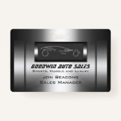 金フェイク属、シルバー自動車 – 自動車販売 バッジ (裏面)