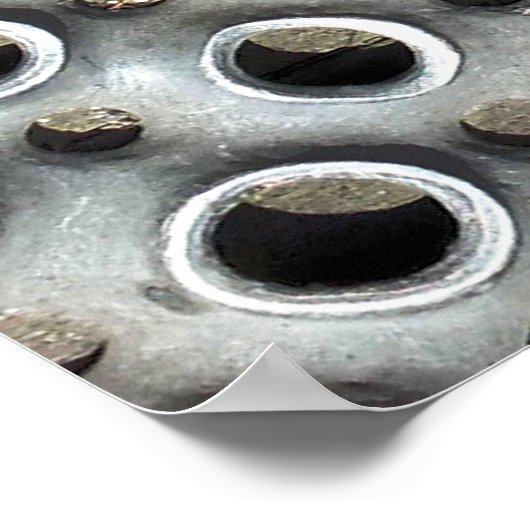 金フェイク属 ポスター (角)