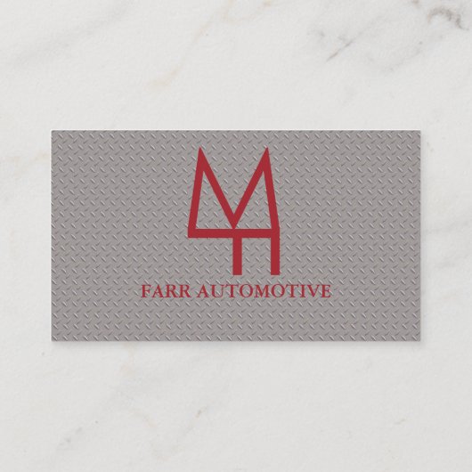 金フェイク属 名刺 (裏面)