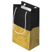 金フェイク箔と黒板 スモールペーパーバッグ (裏面アングル)