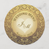 金フェイク箔のメ結婚ニュー メニュー (正面)