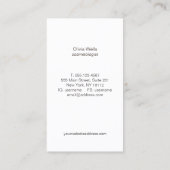 金フェイク箔の円と紙吹雪 名刺 (裏面)