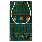 金フェイク箔エジプトをテーマにしたパーティー スモールペーパーバッグ (裏面)