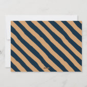 金フェイク箔エレガントハッピート |ネイビー シーズンカード (裏面)