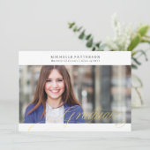 金フェイク箔エレガント科 案内状 (スタンド正面)