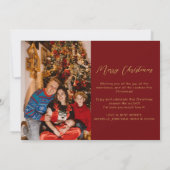 金フェイク箔クリスエレガントスマルーン シーズンカード (裏面)