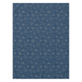 金フェイク箔クリスマスツリー装飾パターン テーブルクロス (正面)