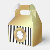 金フェイク箔クロック真夜中ハッピーニューイヤー フェイバーボックス (裏面サイド)