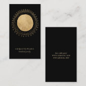 金フェイク箔サンブラックジュエリーデザイナー 名刺 (正面/裏面)