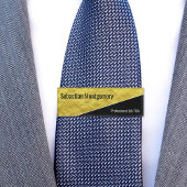 金フェイク箔ジオメトリックプロフェッショナル名タグ 名札