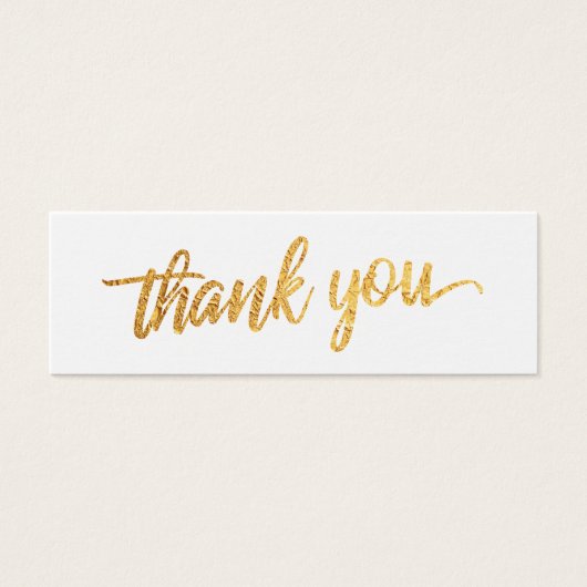 金フェイク箔スクリプトサンキュー結婚式の引き出物 (正面)
