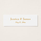 金フェイク箔スクリプトサンキュー結婚式の引き出物 (裏面)