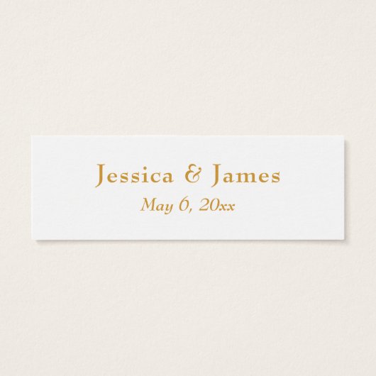 金フェイク箔スクリプトサンキュー結婚式の引き出物 (裏面)