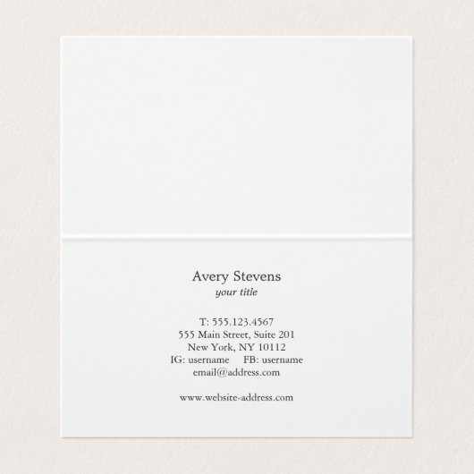 金フェイク箔ストライプのラエレガントイトブルーシック 名刺 (内部フラット)