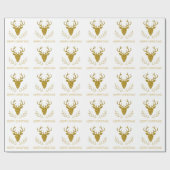 金フェイク箔テクスチャディアヘッド形状 ラッピングペーパー (フラット)