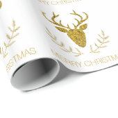 金フェイク箔テクスチャディアヘッド形状 ラッピングペーパー (ロールコーナー)