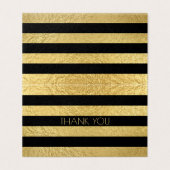 金フェイク箔テクスチャーとブラックストライプありがとう (外部フラット)