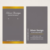 金フェイク箔ディスプミニマルレイカード (正面&裏面)