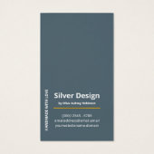 金フェイク箔ディスプレイカード濃いシアン – 青 (裏面)