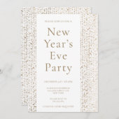 金フェイク箔ニューエレガントイヤーイブパーティー招待状 シーズンカード (正面/裏面)