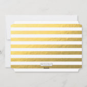 金フェイク箔ハッピーホリデーズフォトカード シーズンカード (裏面)