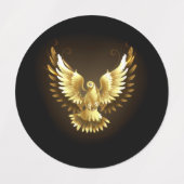 金フェイク箔ピースドゥーヴオンブラック ラベル (デザイン2)