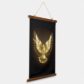 金フェイク箔ピースドゥーヴオンブラック 吊り下げ型タペストリー (傾斜あり)